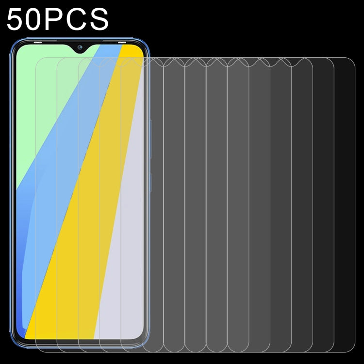 50 PCS 0.26mm 9H 2.5D Tempered Glass Film For Infinix Smart 6 Plus India