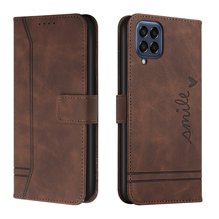 For Samsung Galaxy M33 Retro Skin Feel Horizontal Flip Leather Phone Case