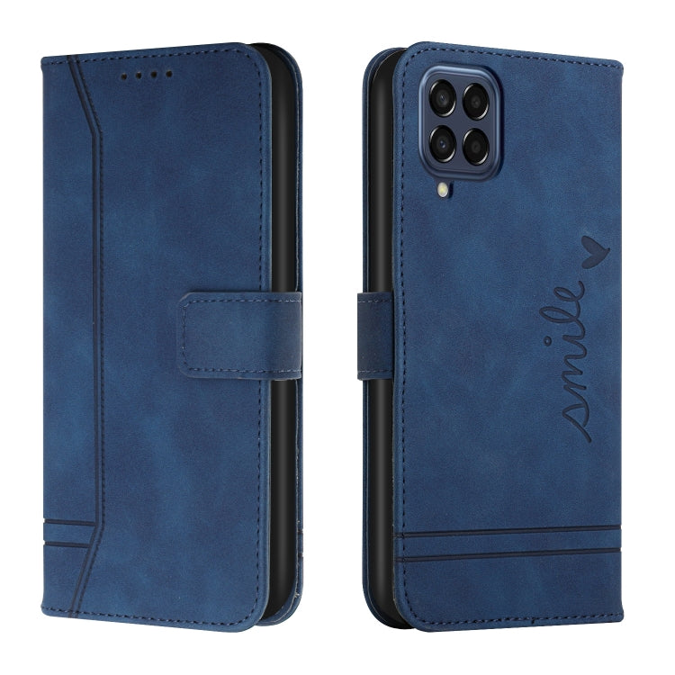 For Samsung Galaxy M33 Retro Skin Feel Horizontal Flip Leather Phone Case