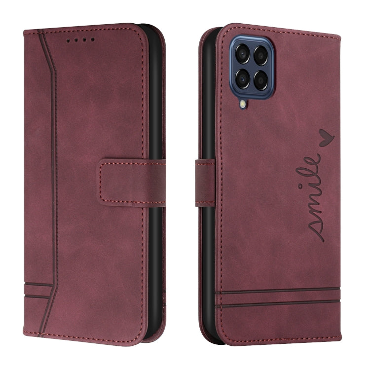 For Samsung Galaxy M53 Retro Skin Feel Horizontal Flip Leather Phone Case