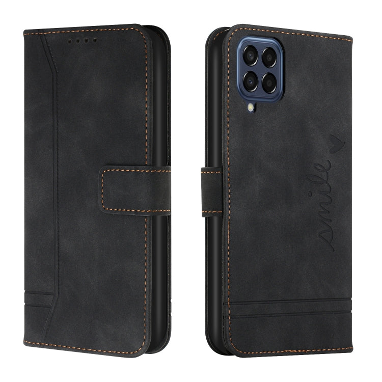 For Samsung Galaxy M53 Retro Skin Feel Horizontal Flip Leather Phone Case