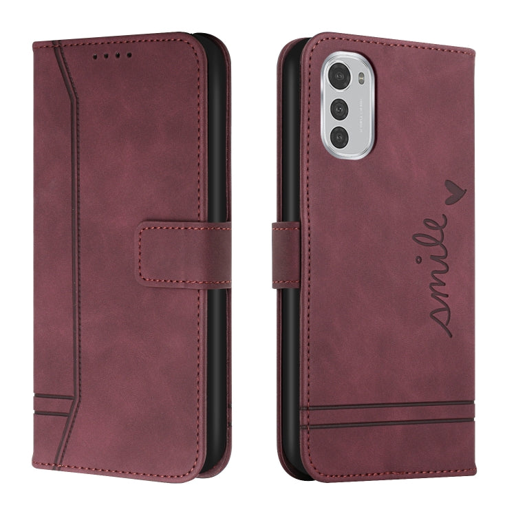 For Motorola Moto E32 Retro Skin Feel Horizontal Flip Leather Phone Case