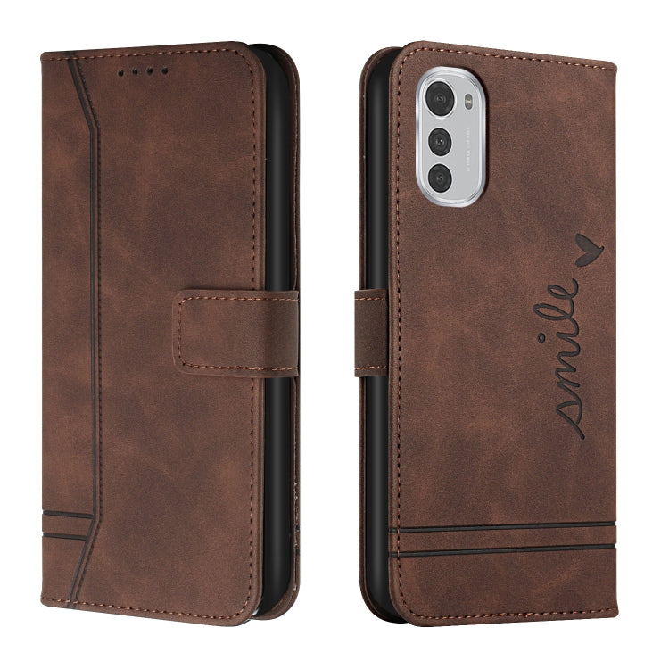 For Motorola Moto E32 Retro Skin Feel Horizontal Flip Leather Phone Case