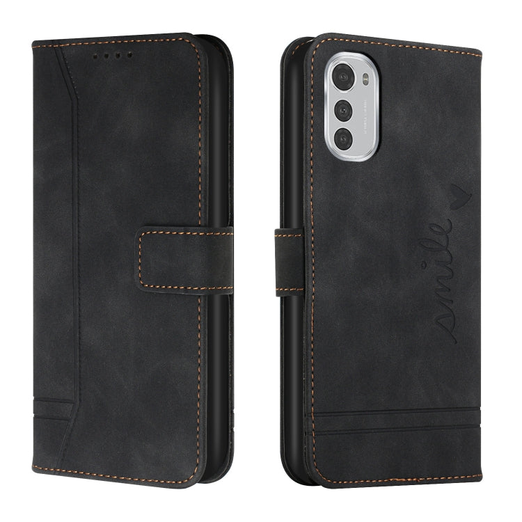 For Motorola Moto E32 Retro Skin Feel Horizontal Flip Leather Phone Case