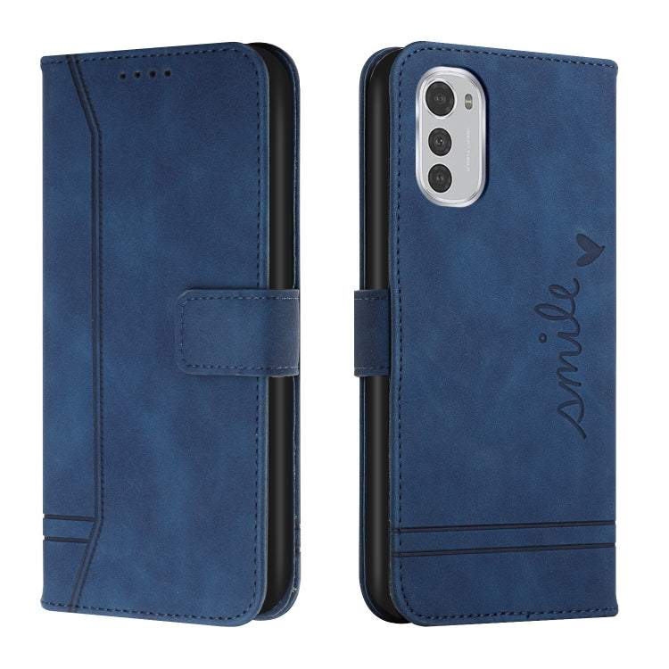 For Motorola Moto E32 Retro Skin Feel Horizontal Flip Leather Phone Case