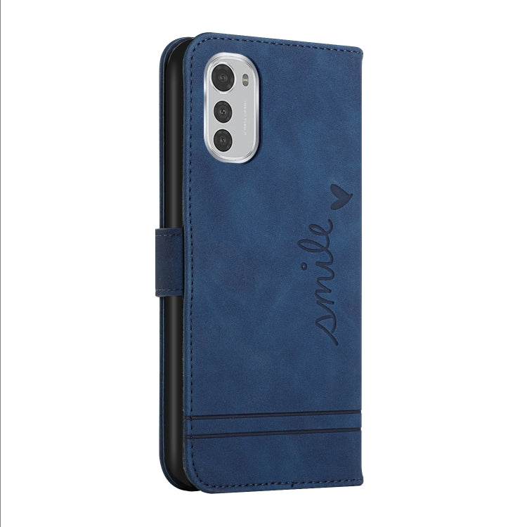 For Motorola Moto E32 Retro Skin Feel Horizontal Flip Leather Phone Case