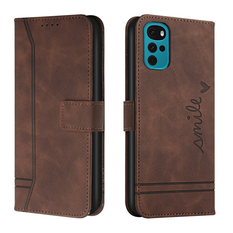 For Motorola Moto G22 Retro Skin Feel Horizontal Flip Leather Phone Case