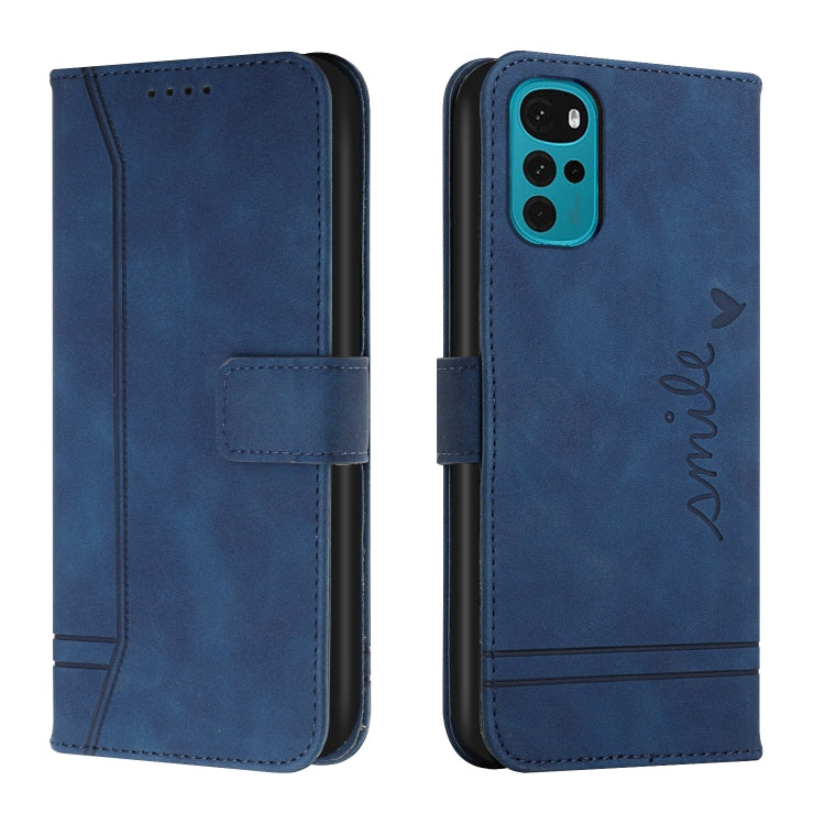 For Motorola Moto G22 Retro Skin Feel Horizontal Flip Leather Phone Case