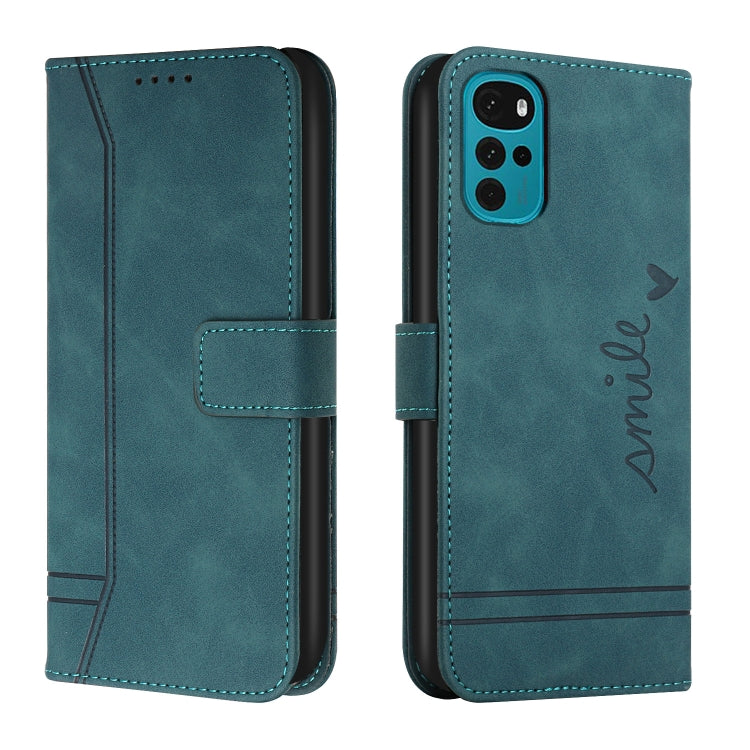 For Motorola Moto G22 Retro Skin Feel Horizontal Flip Leather Phone Case