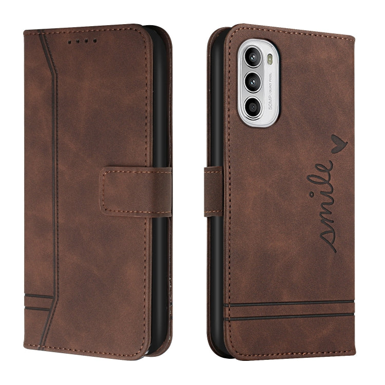 For Motorola Moto G52 Retro Skin Feel Horizontal Flip Leather Phone Case