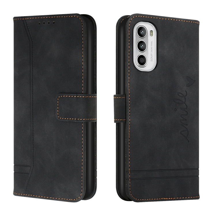 For Motorola Moto G52 Retro Skin Feel Horizontal Flip Leather Phone Case