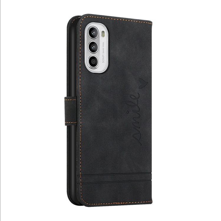 For Motorola Moto G52 Retro Skin Feel Horizontal Flip Leather Phone Case