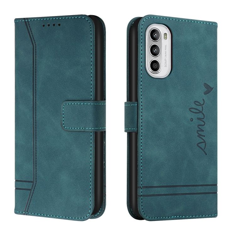 For Motorola Moto G52 Retro Skin Feel Horizontal Flip Leather Phone Case
