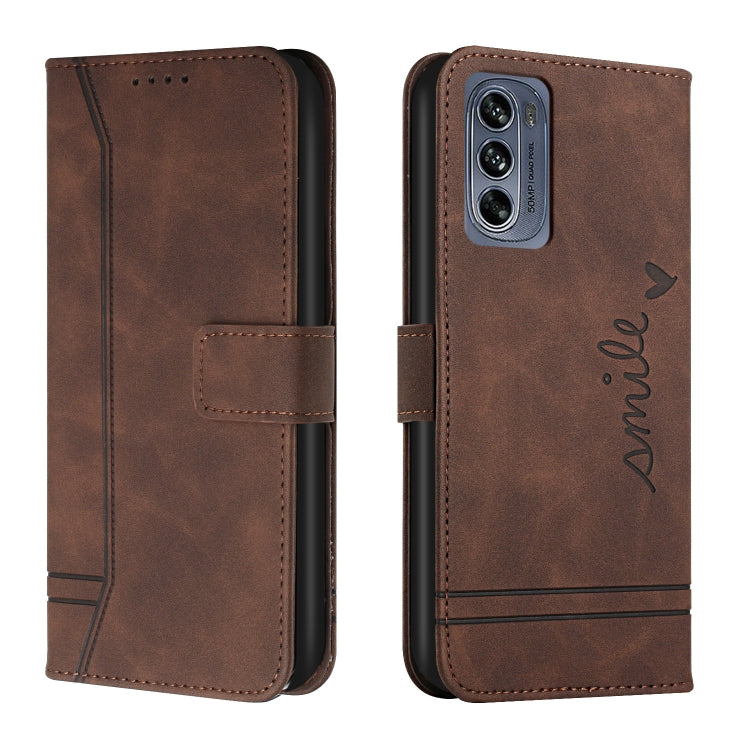 For Motorola Moto G62 5G Retro Skin Feel Horizontal Flip Leather Phone Case