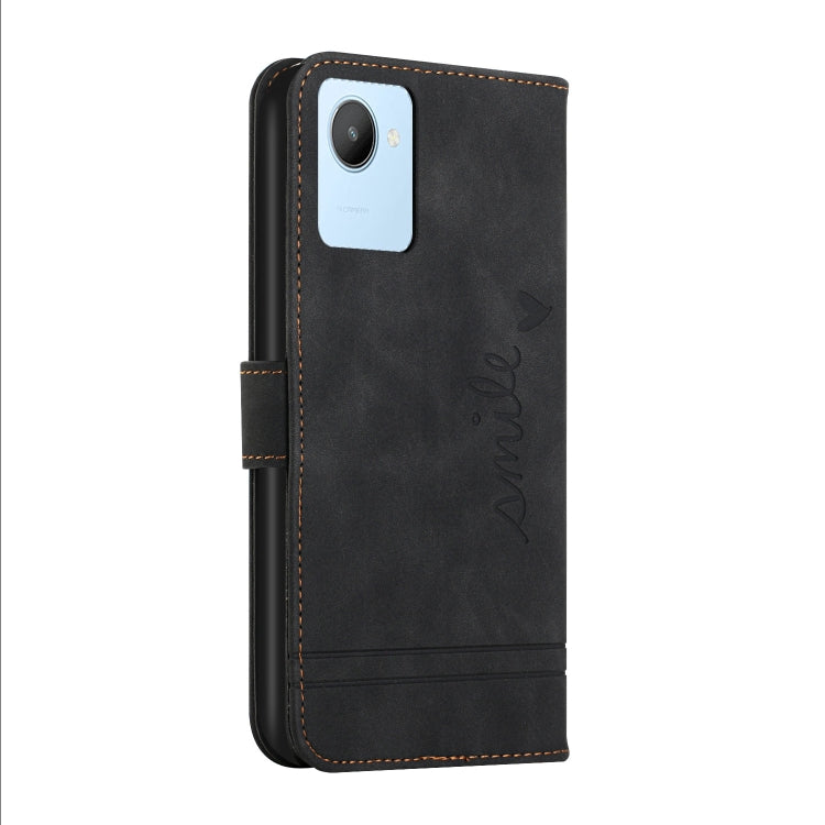 For Realme C30 Retro Skin Feel Horizontal Flip Leather Phone Case