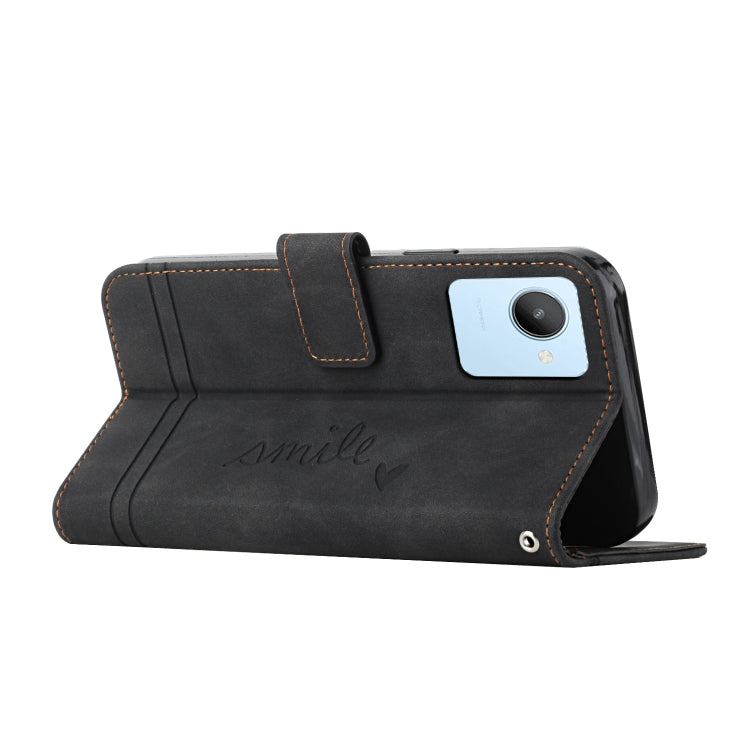 For Realme C30 Retro Skin Feel Horizontal Flip Leather Phone Case