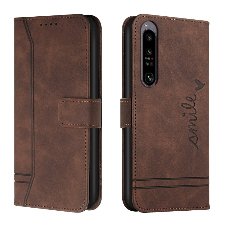 For Sony Xperia 1 IV Retro Skin Feel Horizontal Flip Leather Phone Case