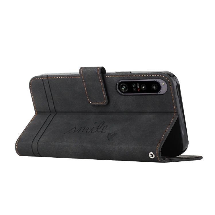 For Sony Xperia 1 IV Retro Skin Feel Horizontal Flip Leather Phone Case