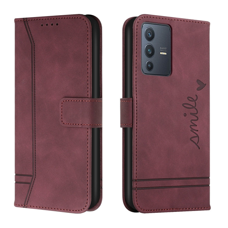 For vivo V23 5G Retro Skin Feel Horizontal Flip Leather Phone Case