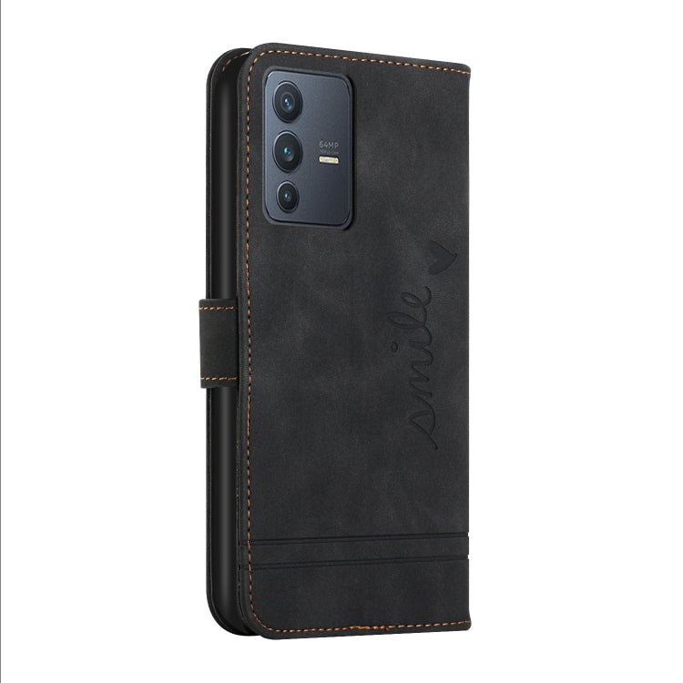 For vivo V23 5G Retro Skin Feel Horizontal Flip Leather Phone Case
