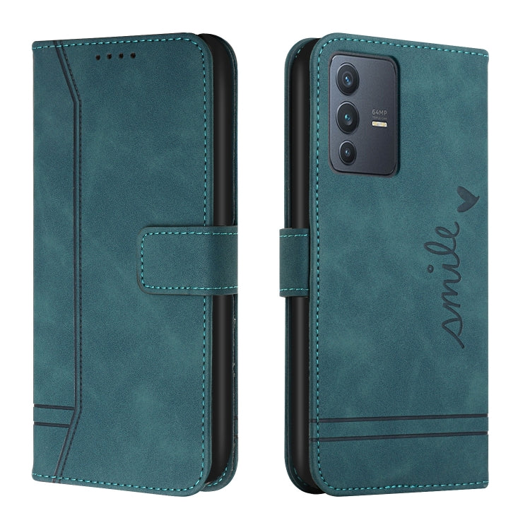 For vivo V23 5G Retro Skin Feel Horizontal Flip Leather Phone Case
