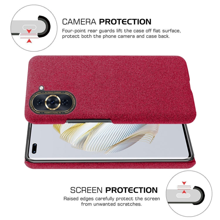 For Huawei nova 10 Pro Cloth Coated Hard Plastic Phone Case