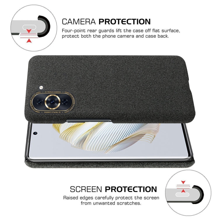 For Huawei nova 10 Cloth Coated Hard Plastic Phone Case