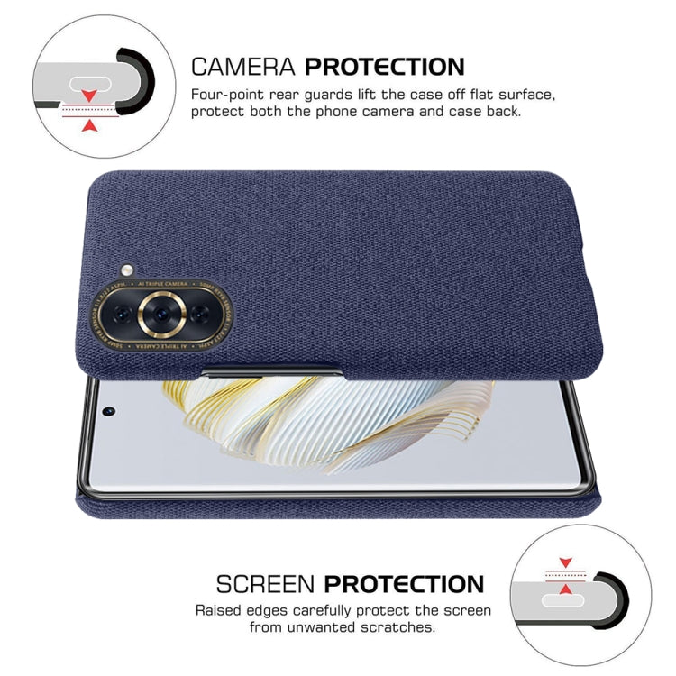 For Huawei nova 10 Cloth Coated Hard Plastic Phone Case