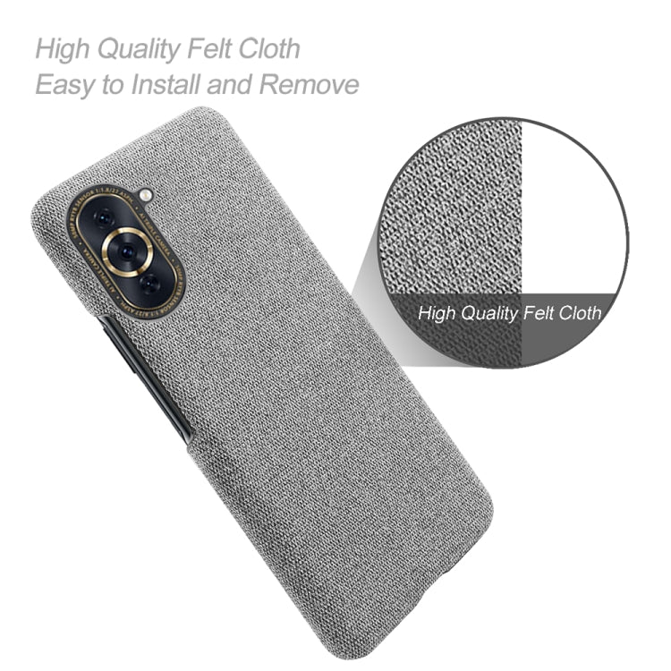For Huawei nova 10 Cloth Coated Hard Plastic Phone Case