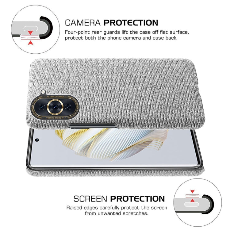 For Huawei nova 10 Cloth Coated Hard Plastic Phone Case