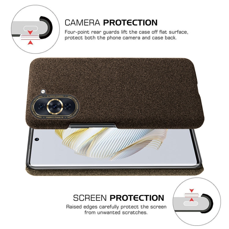 For Huawei nova 10 Cloth Coated Hard Plastic Phone Case
