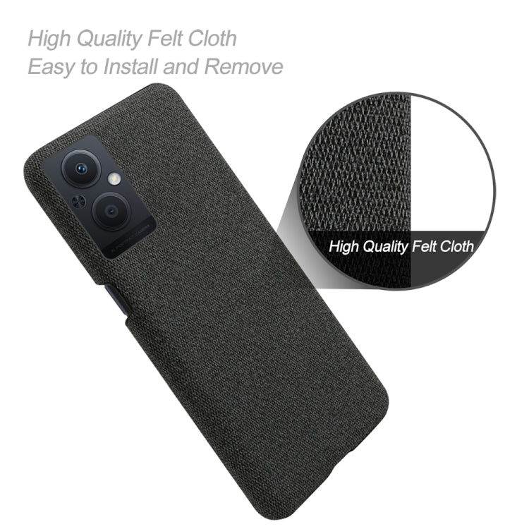 For OPPO Reno8 Lite Cloth Coated Hard Plastic Phone Case