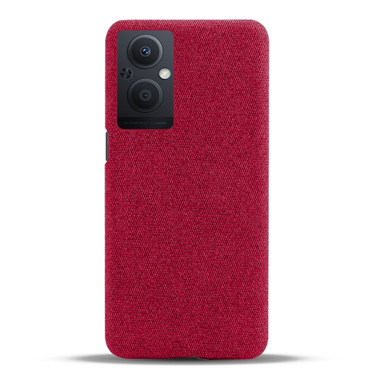 For OPPO Reno8 Lite Cloth Coated Hard Plastic Phone Case