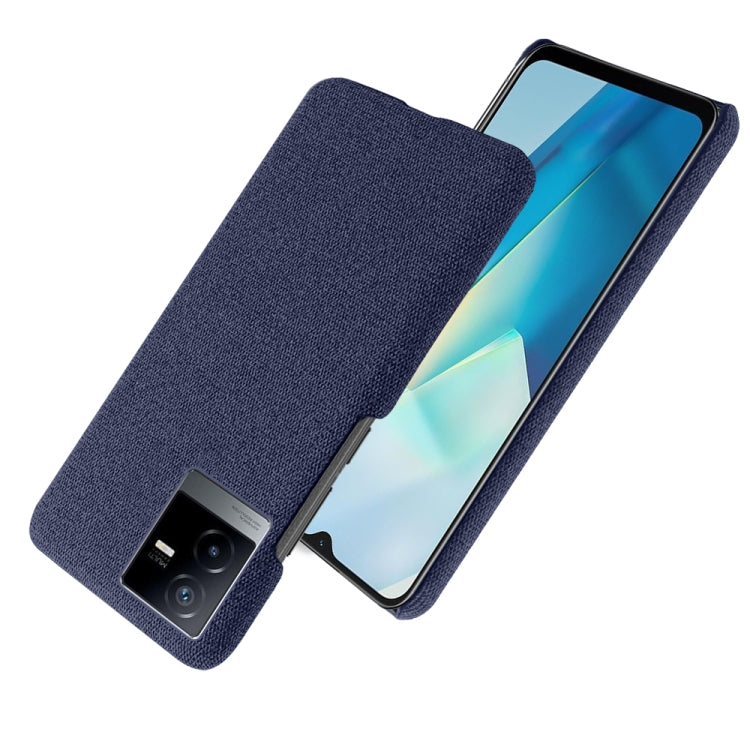 For vivo T2x Cloth Coated Hard Plastic Phone Case