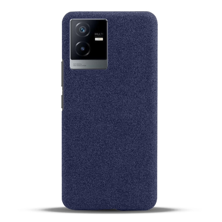 For vivo T2x Cloth Coated Hard Plastic Phone Case