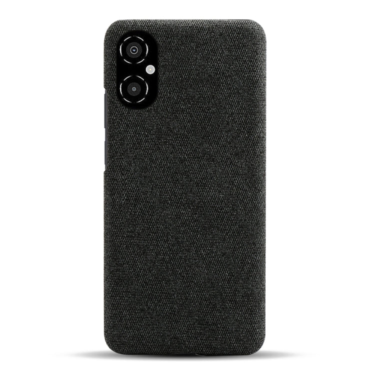 For Xiaomi Poco M4 5G Cloth Coated Hard Plastic Phone Case