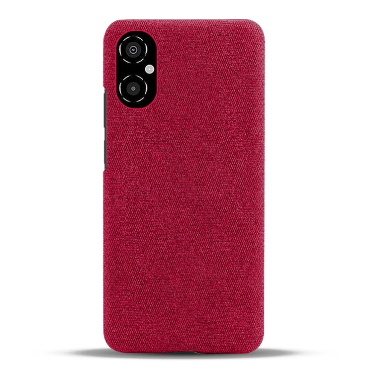 For Xiaomi Poco M4 5G Cloth Coated Hard Plastic Phone Case