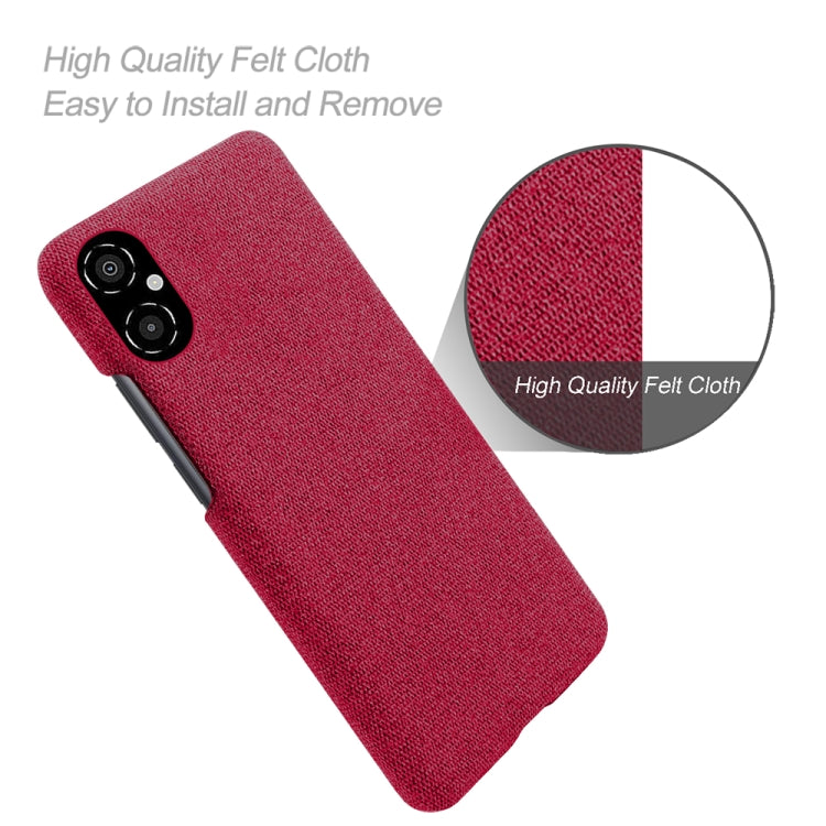 For Xiaomi Poco M4 5G Cloth Coated Hard Plastic Phone Case