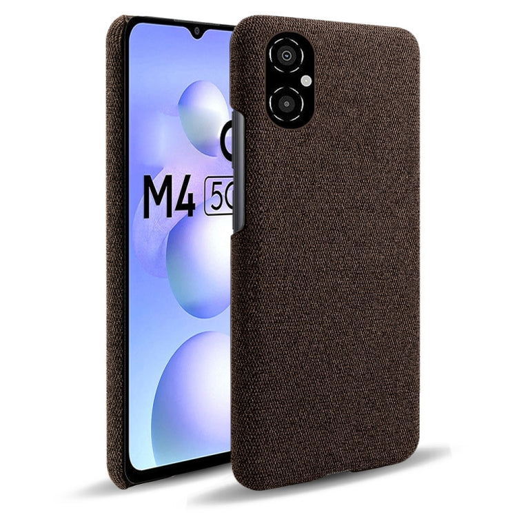 For Xiaomi Poco M4 5G Cloth Coated Hard Plastic Phone Case