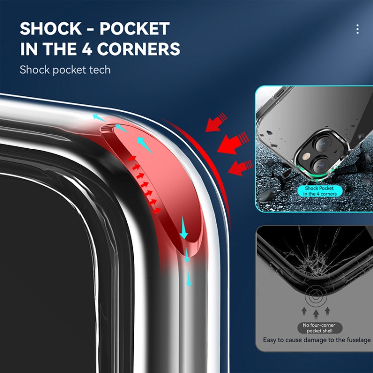 For iPhone 13 mini Four Corner Airbag Shockproof Holder Phone Case (Transparent)