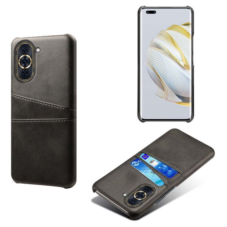 For Huawei nova 10 Pro Calf Texture Card Slots PC+PU Leather Phone Case