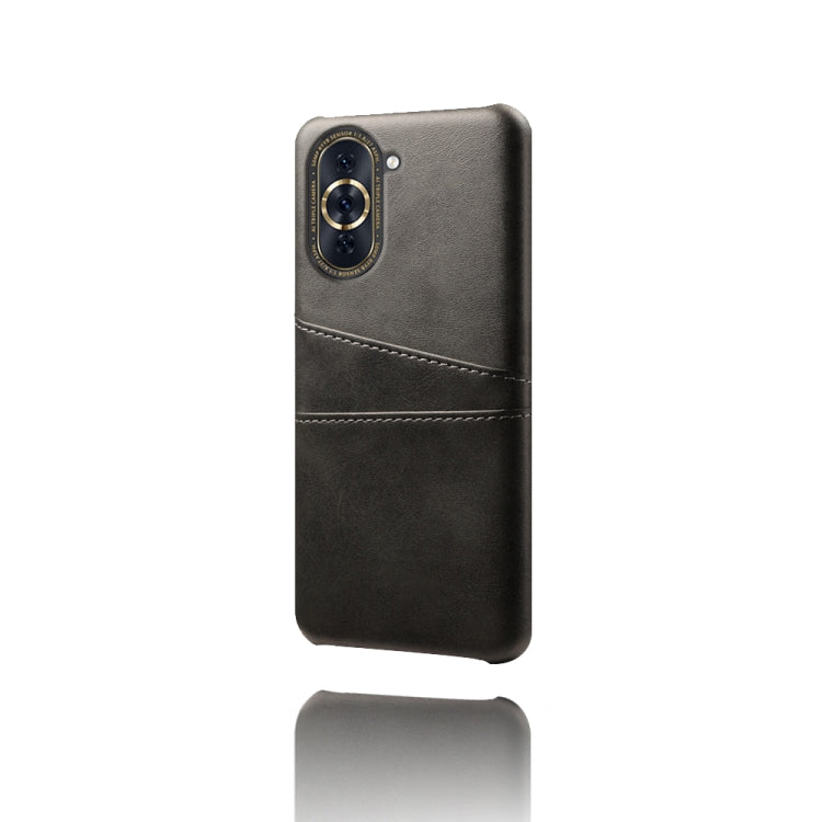 For Huawei nova 10 Pro Calf Texture Card Slots PC+PU Leather Phone Case