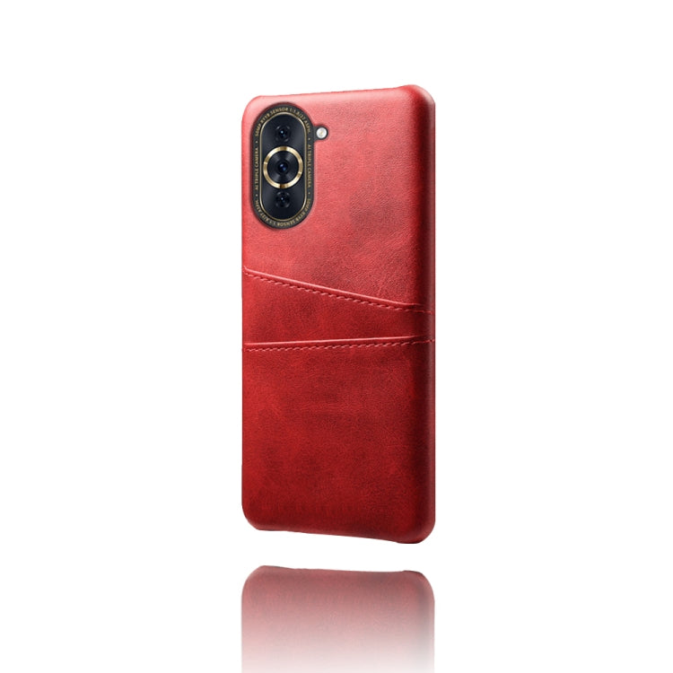 For Huawei nova 10 Pro Calf Texture Card Slots PC+PU Leather Phone Case