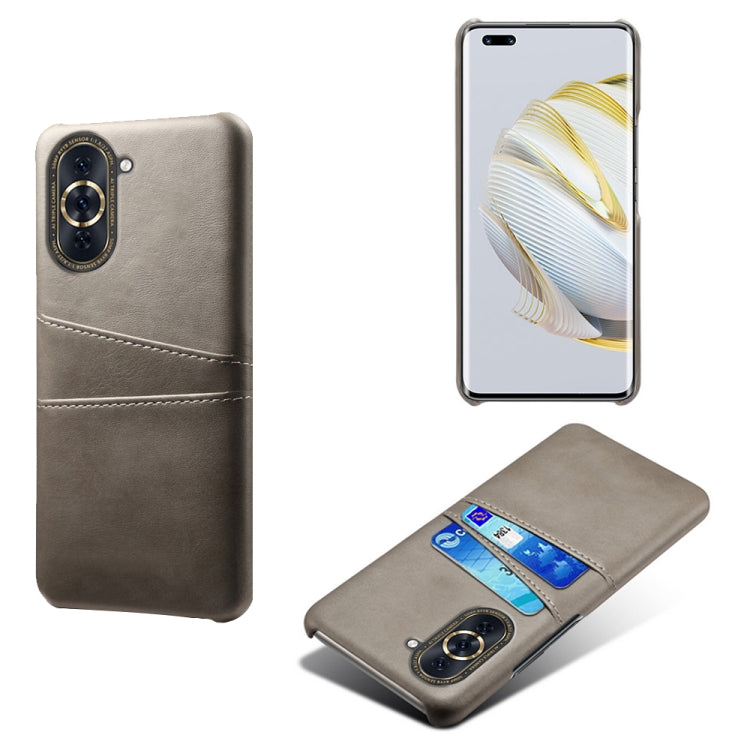 For Huawei nova 10 Pro Calf Texture Card Slots PC+PU Leather Phone Case