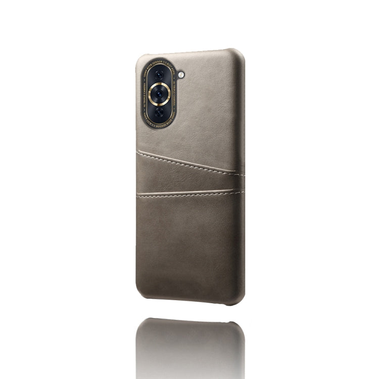 For Huawei nova 10 Pro Calf Texture Card Slots PC+PU Leather Phone Case