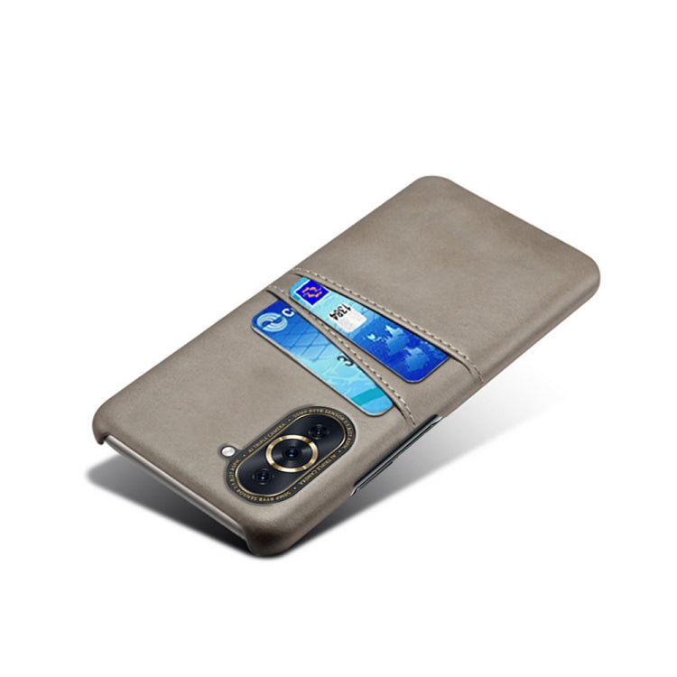 For Huawei nova 10 Pro Calf Texture Card Slots PC+PU Leather Phone Case