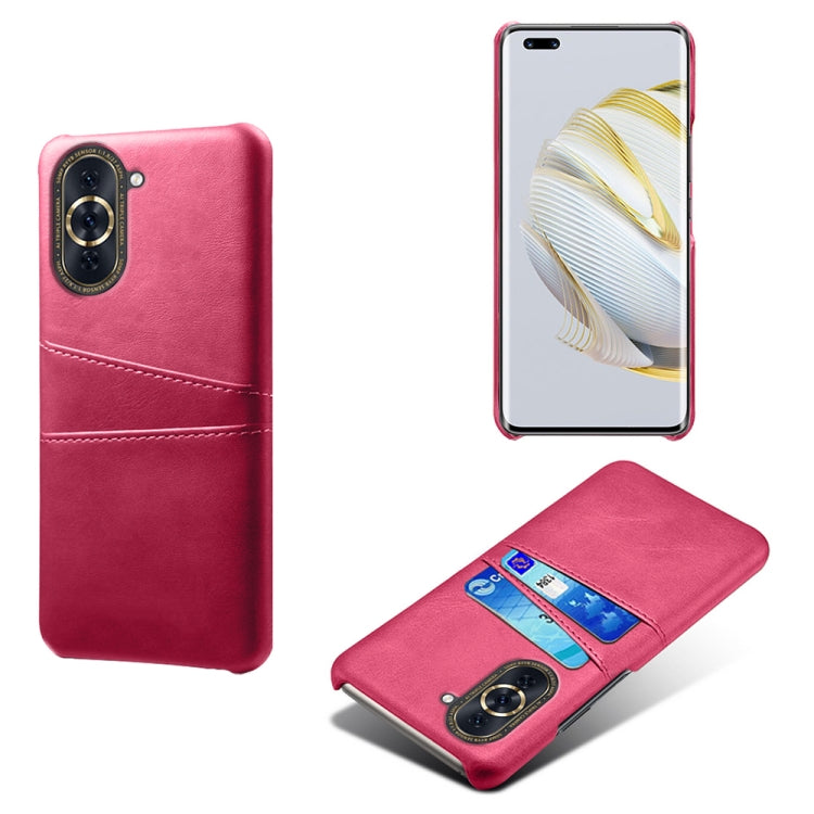 For Huawei nova 10 Pro Calf Texture Card Slots PC+PU Leather Phone Case