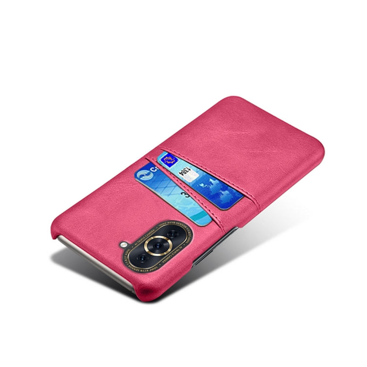 For Huawei nova 10 Pro Calf Texture Card Slots PC+PU Leather Phone Case
