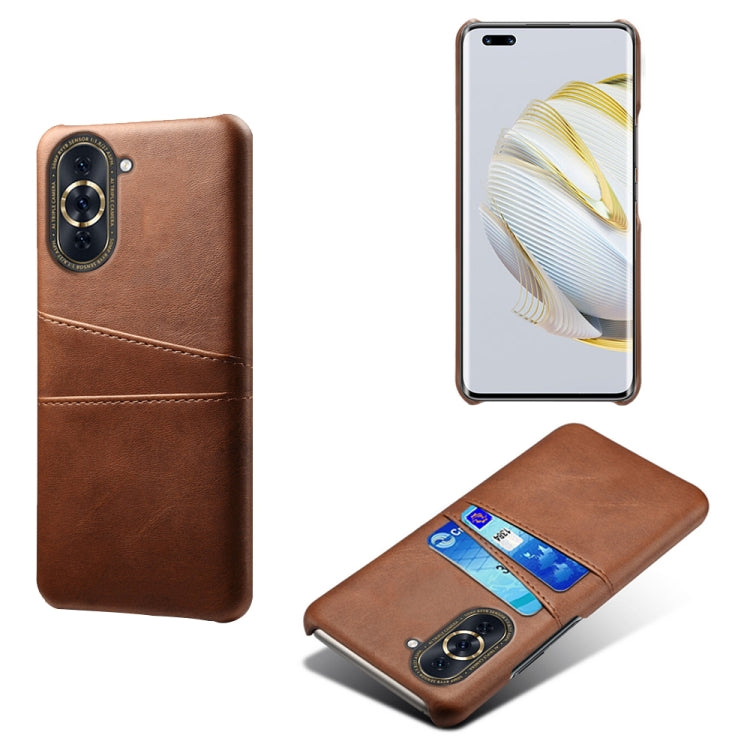 For Huawei nova 10 Pro Calf Texture Card Slots PC+PU Leather Phone Case