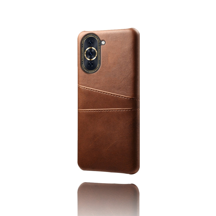 For Huawei nova 10 Pro Calf Texture Card Slots PC+PU Leather Phone Case